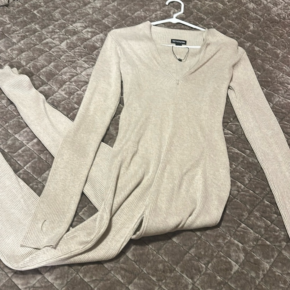 Stone Zip Detail Knitted Jumpsuit